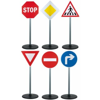 Verkehrszeichen- Set für Kinder - Verkehrserziehung - Alldoro 60096 